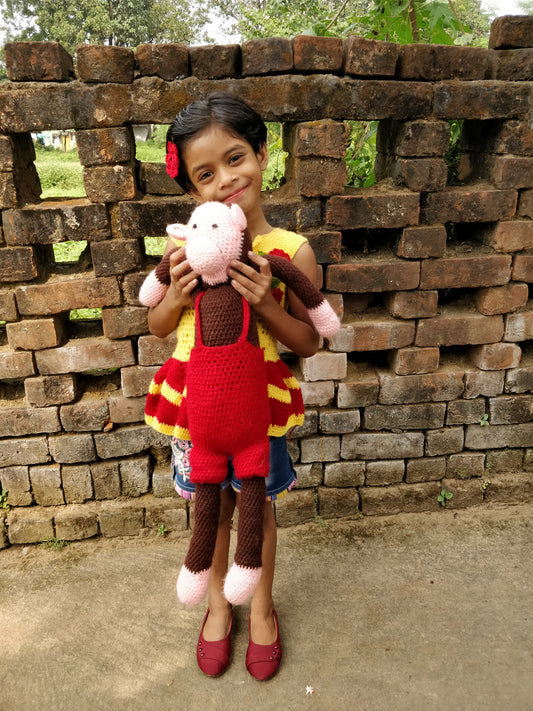 Hand Knitted Woollen Sleeveless Frock