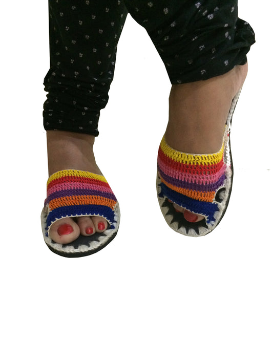 Hand Knitted Woollen Slippers