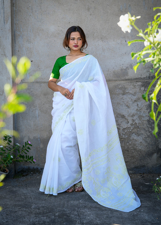 Lavanya | Chikankari Pure Cotton Saree