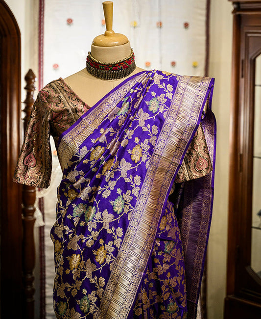 C Assam Handloom Silk Saree (Fabriqué sur commande)