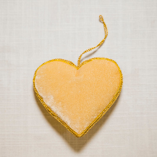 Yellow Heart Tree Charm