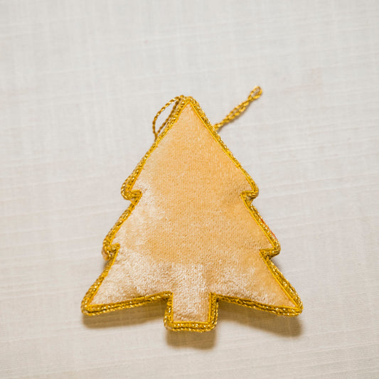 Yellow Xmas Tree Charm