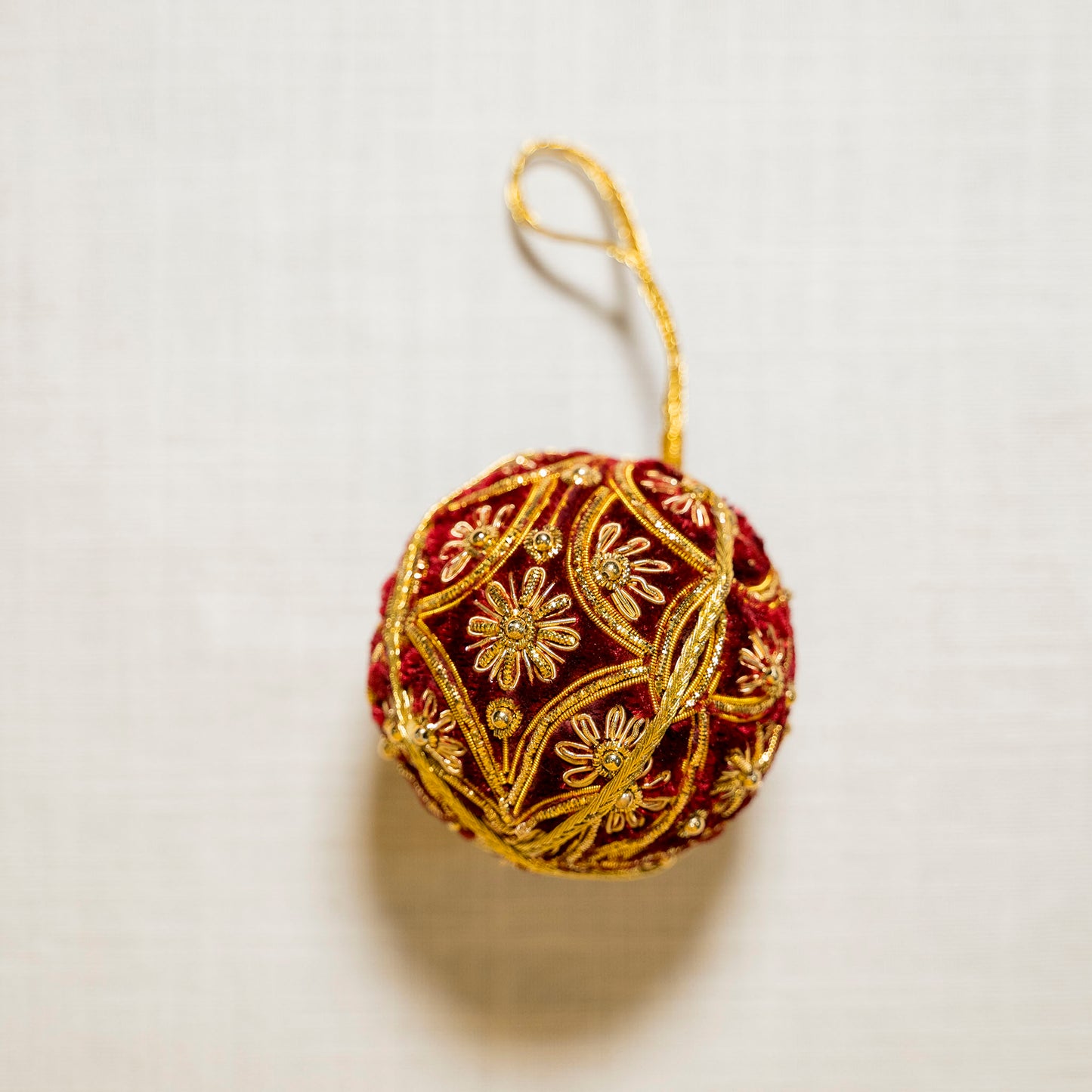 Mehroon Ball Tree Charm