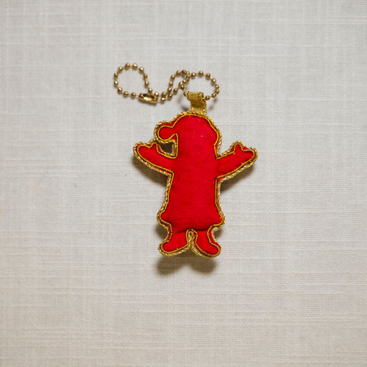 Étole en soie Eri moutarde tissée à la main | Rayé