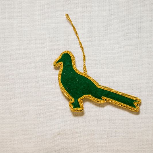 Étole en soie Eri moutarde tissée à la main | Rayé