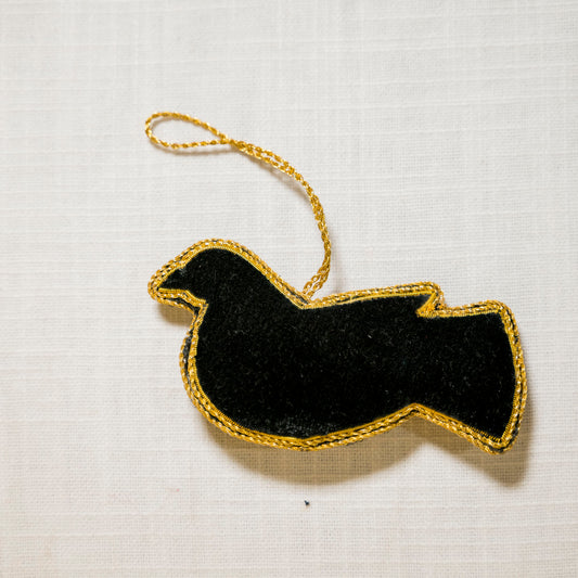 Étole en soie Eri moutarde tissée à la main | Rayé