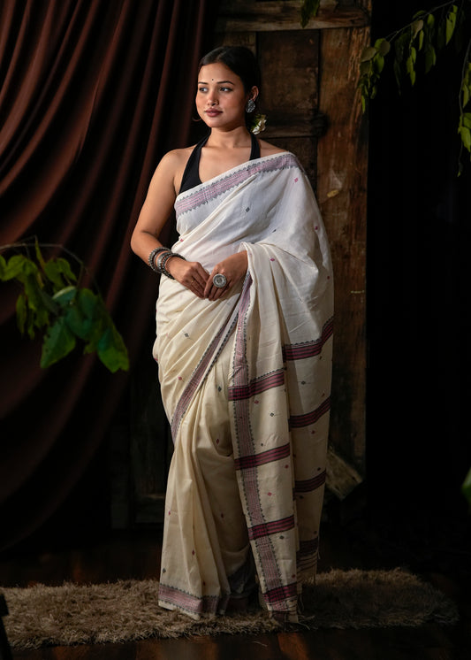 Sridevi | Bodo Weave Pure Cotton Saree