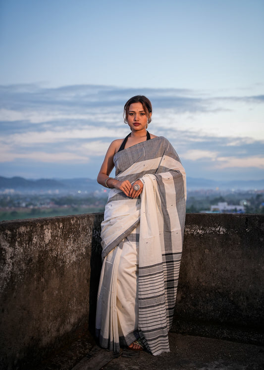 Tara | Pure Cotton Handwoven Saree