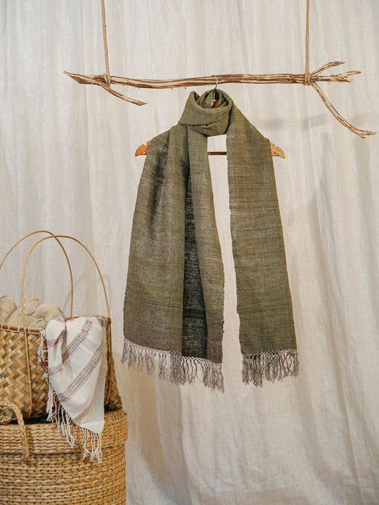 Handwoven Natural Dyed Eri Silk Stole