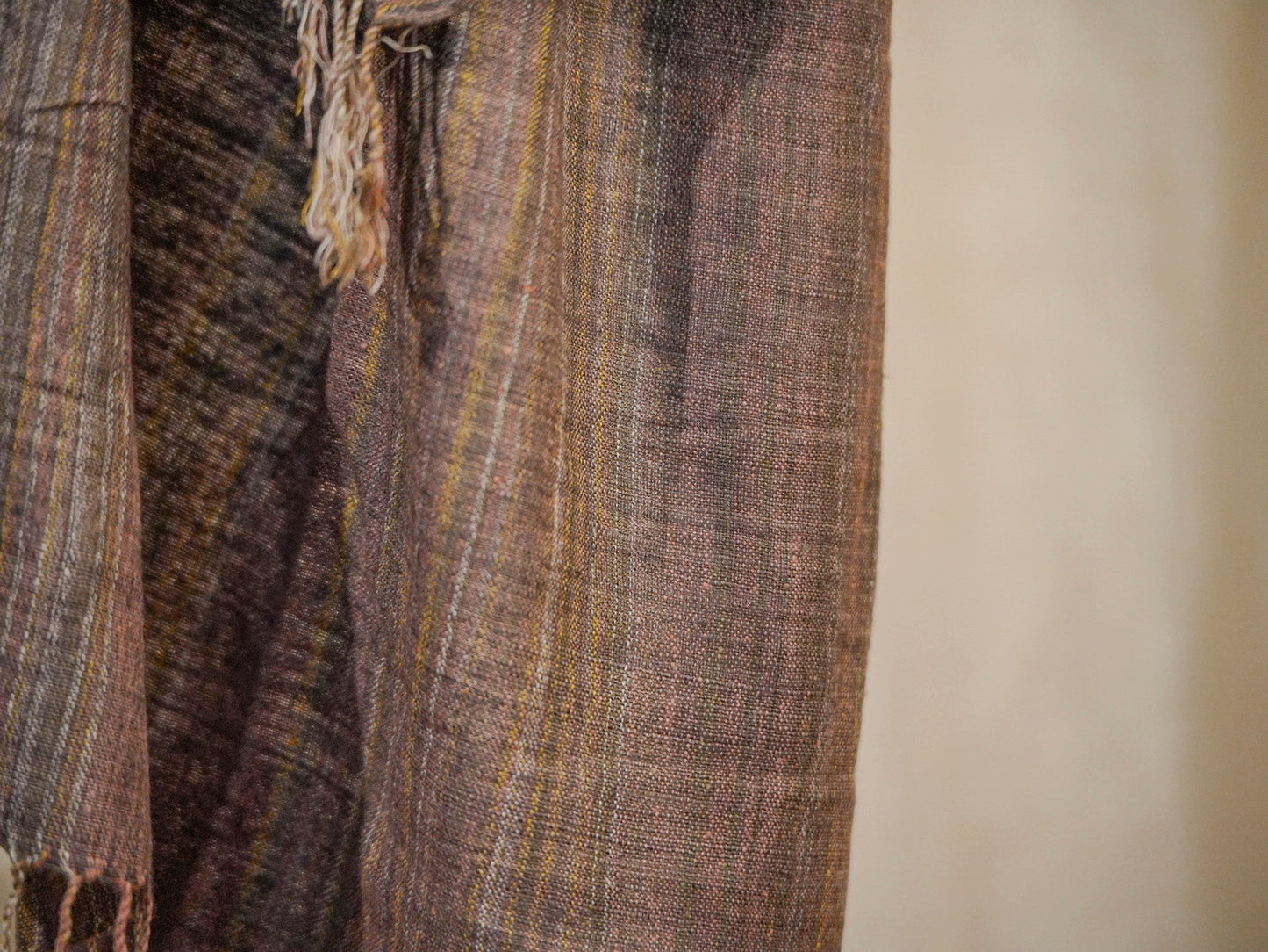 Handwoven Natural Dyed Eri Silk Stole