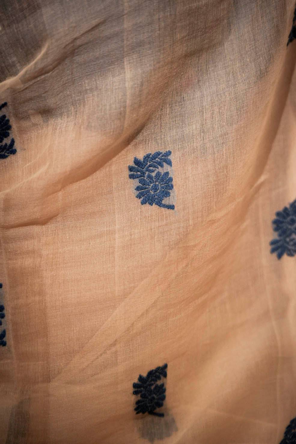 Indigo | Assam Nuni Silk-Cotton Handloom Sarees
