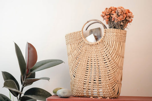 Handmade Kauna Grass Tote Bag