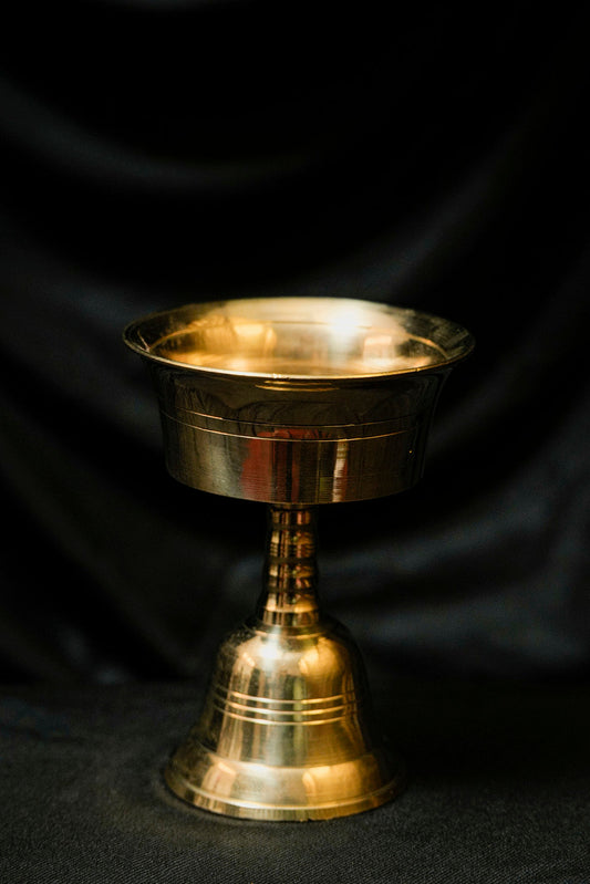 Handmade Brass Tibetan Butter Lamp