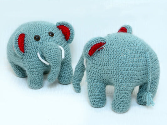 Hand Crocheted Toys- Elle the Elephant