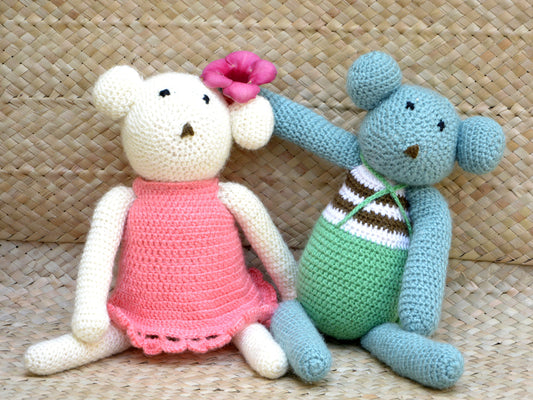 Hand Crocheted Toys- Mr. & Ms. Stuart