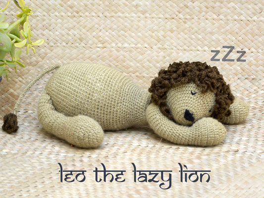 Hand Crocheted Toys- Yogi Lion Beize