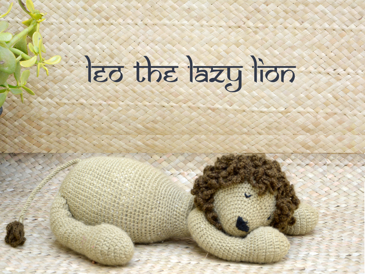 Hand Crocheted Toys- Yogi Lion Beize