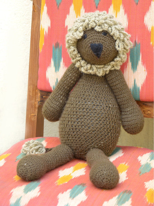 Hand Crocheted Toys- Yogi Lion Choco
