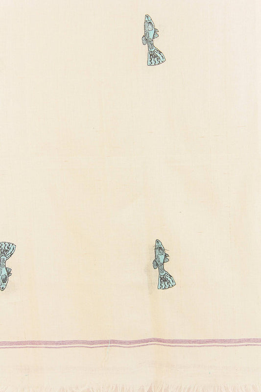 Serviette de poisson violette