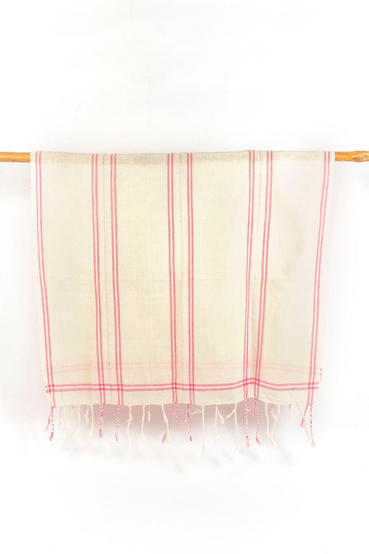 Cotton Gamusa Towel Pink Stripes