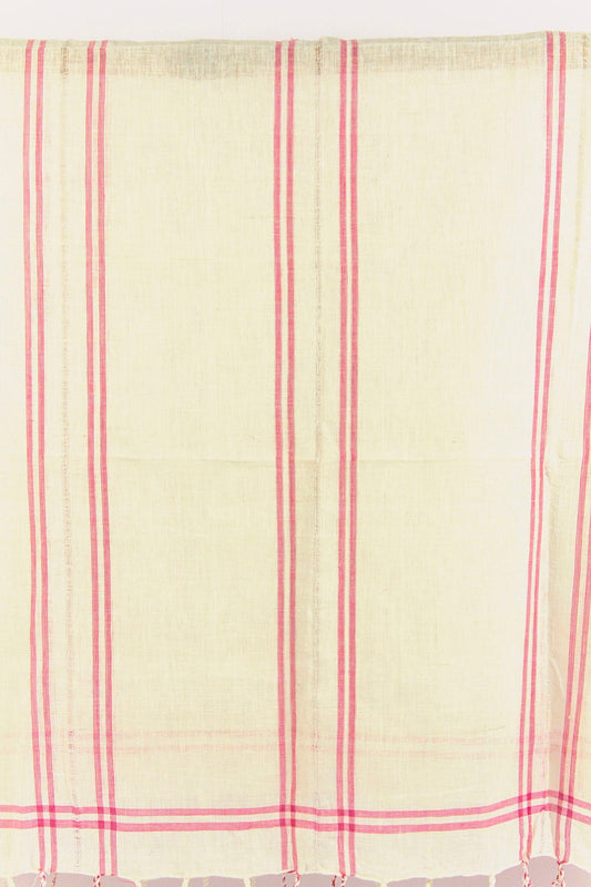 Serviette Gamusa en coton Rayures Roses