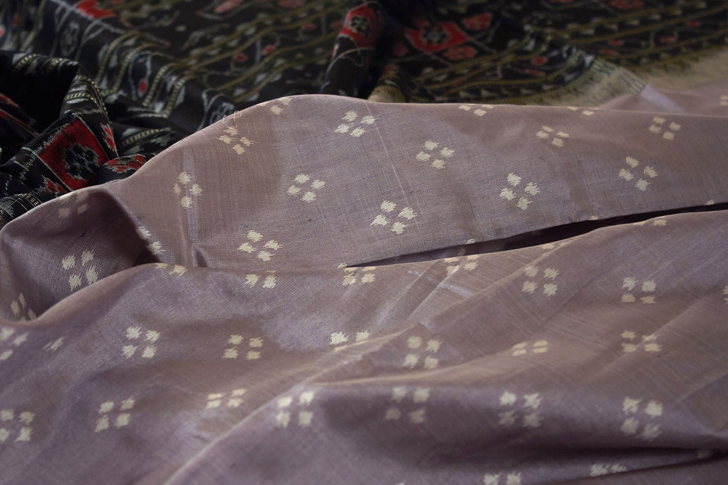 Chitta Sambalpuri Ikat Silk Sari