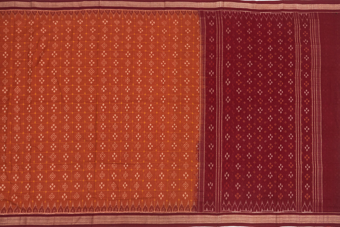 Earthy Orissa Sambalpuri Ikat Cotton Sari