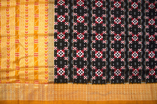 Sari en soie double Ikat Gouri Sambalpuri