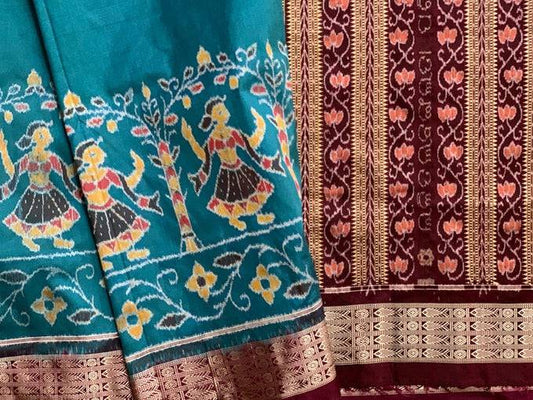 Sari en soie Gopini Raas Sambalpuri Master Weave