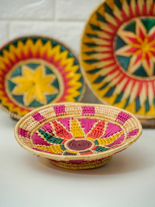 Sikki Multicolour Grass Basket