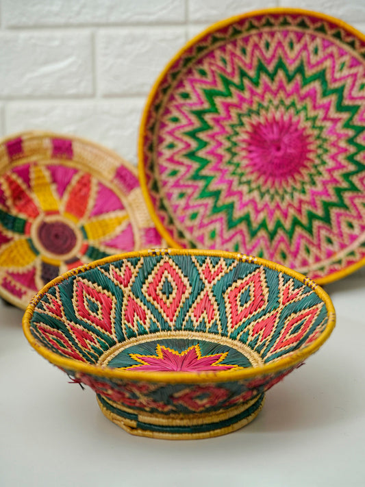 Sikki Multicolour Grass Basket