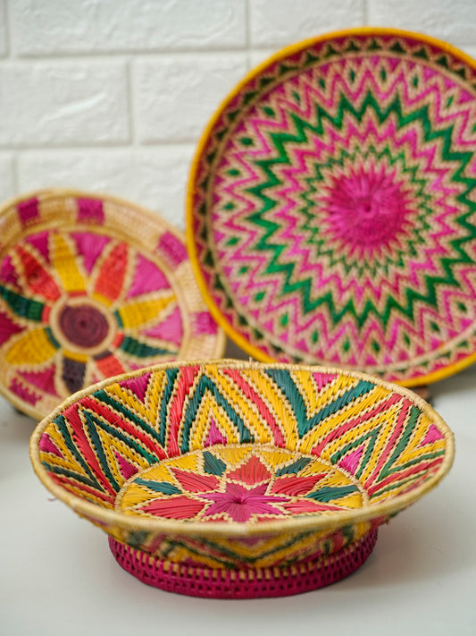 Sikki Multicolour Grass Basket