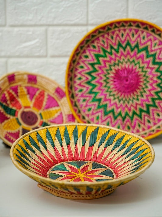 Sikki Multicolour Grass Basket