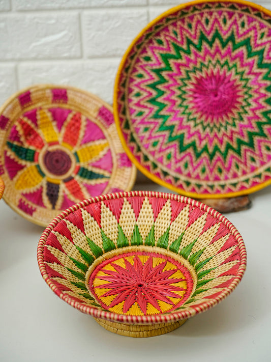 Sikki Multicolour Grass Basket