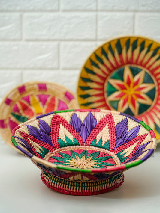 Sikki Multicolour Grass Basket
