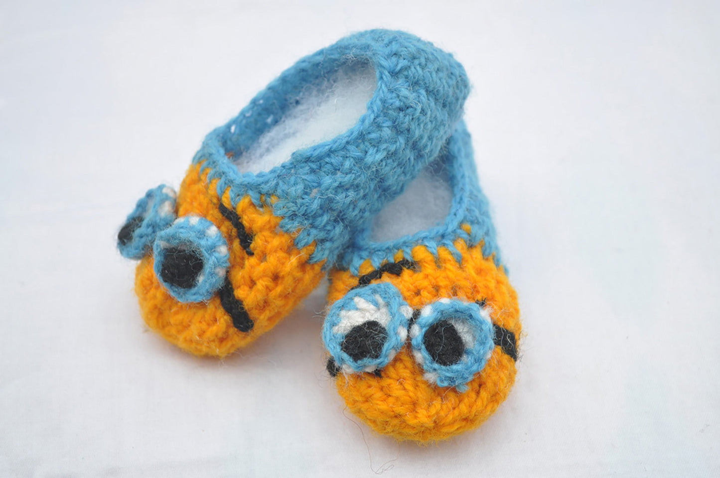 Hand Crocheted- Minion Booties