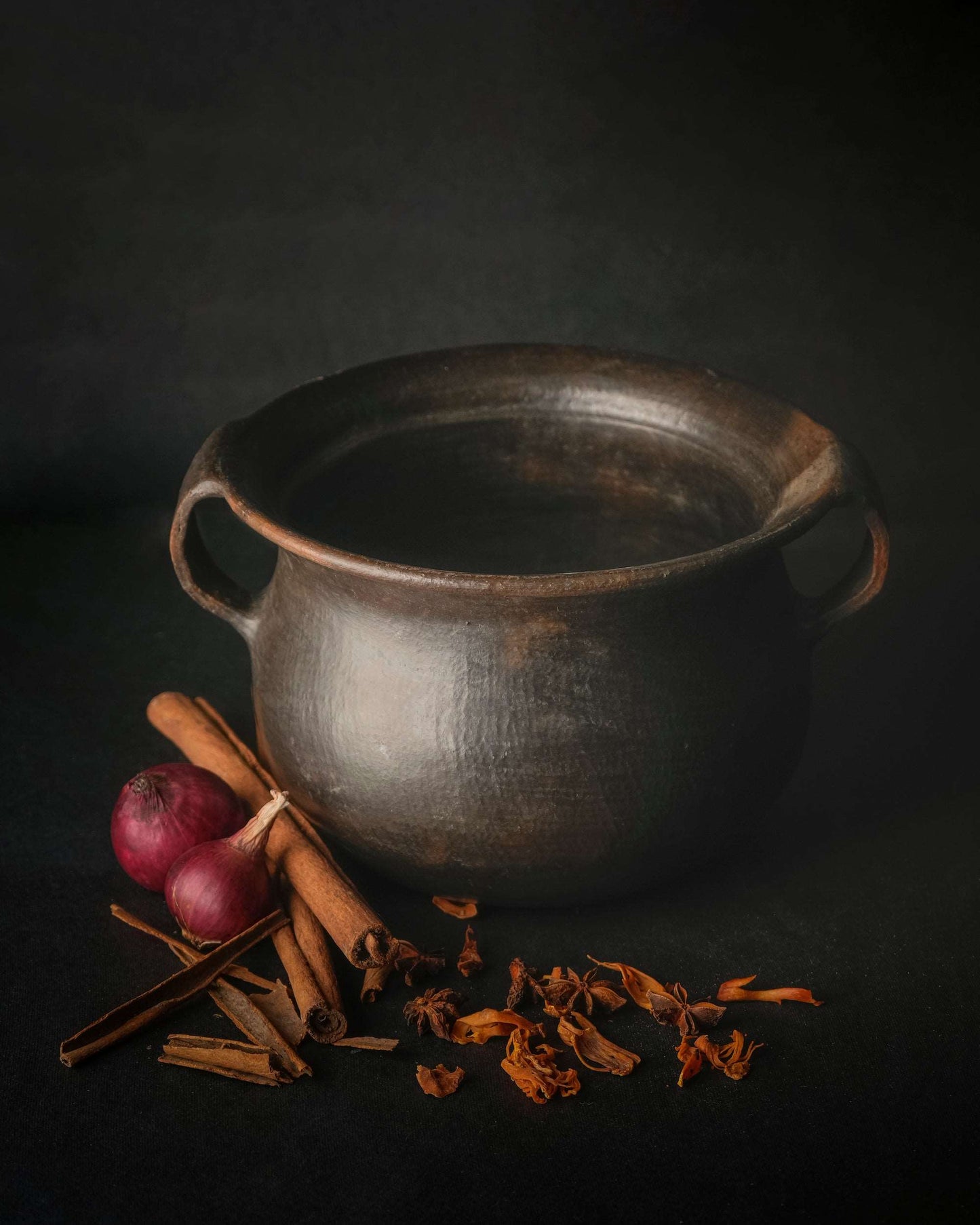 Longpi Black Pottery Stoneware Big Cooking Pot-3L