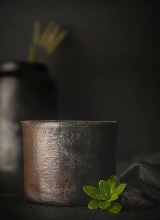 Longpi Black Pottery Stoneware Mini Milk Pot