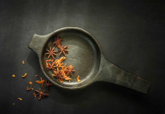 Longpi Black Pottery Stoneware Tadka Pan