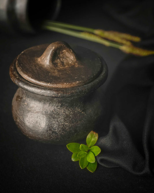 Longpi Black Pottery Stoneware Tea bag pot