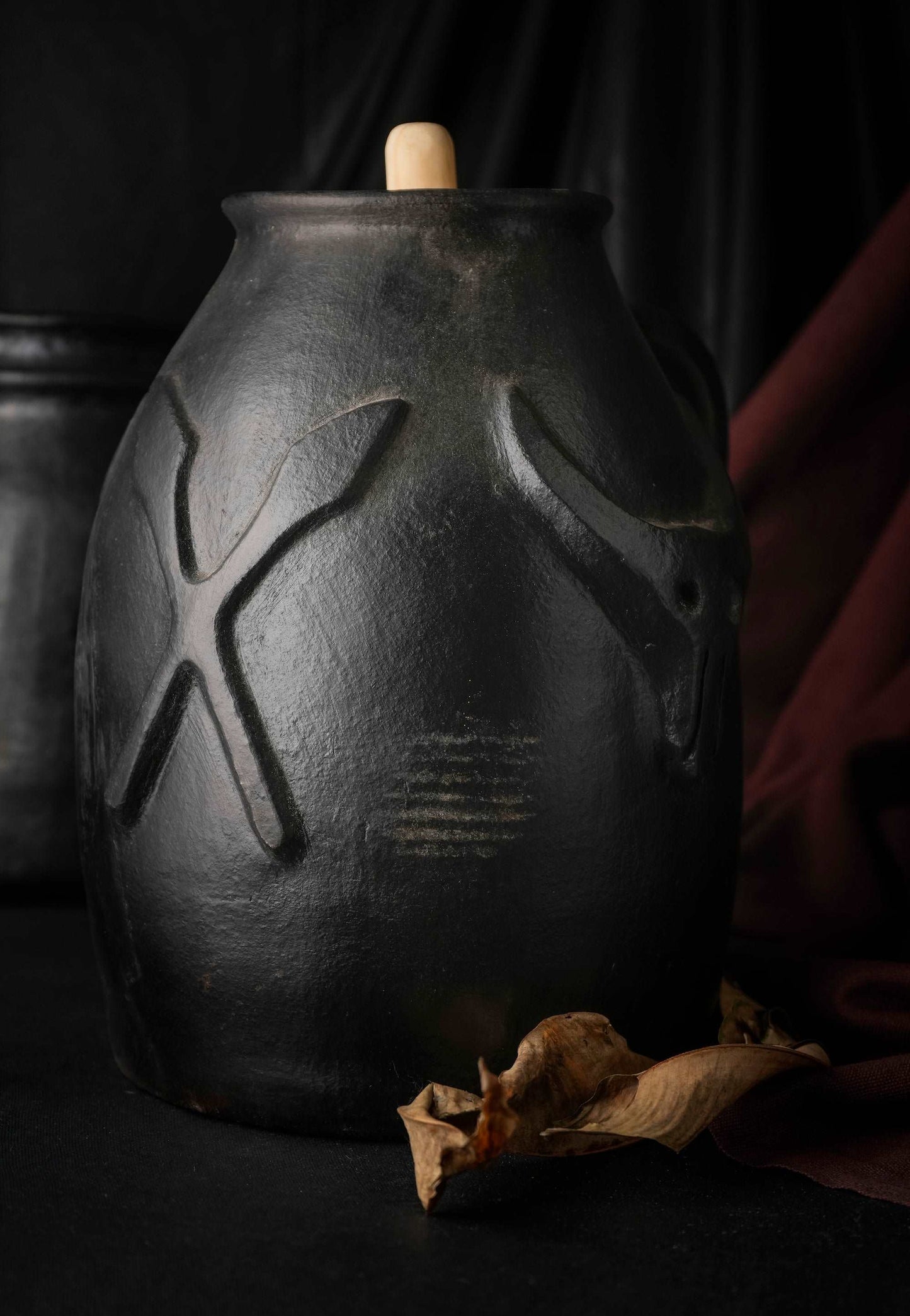 Longpi Black Pottery Zam-Ancient Brew Pot