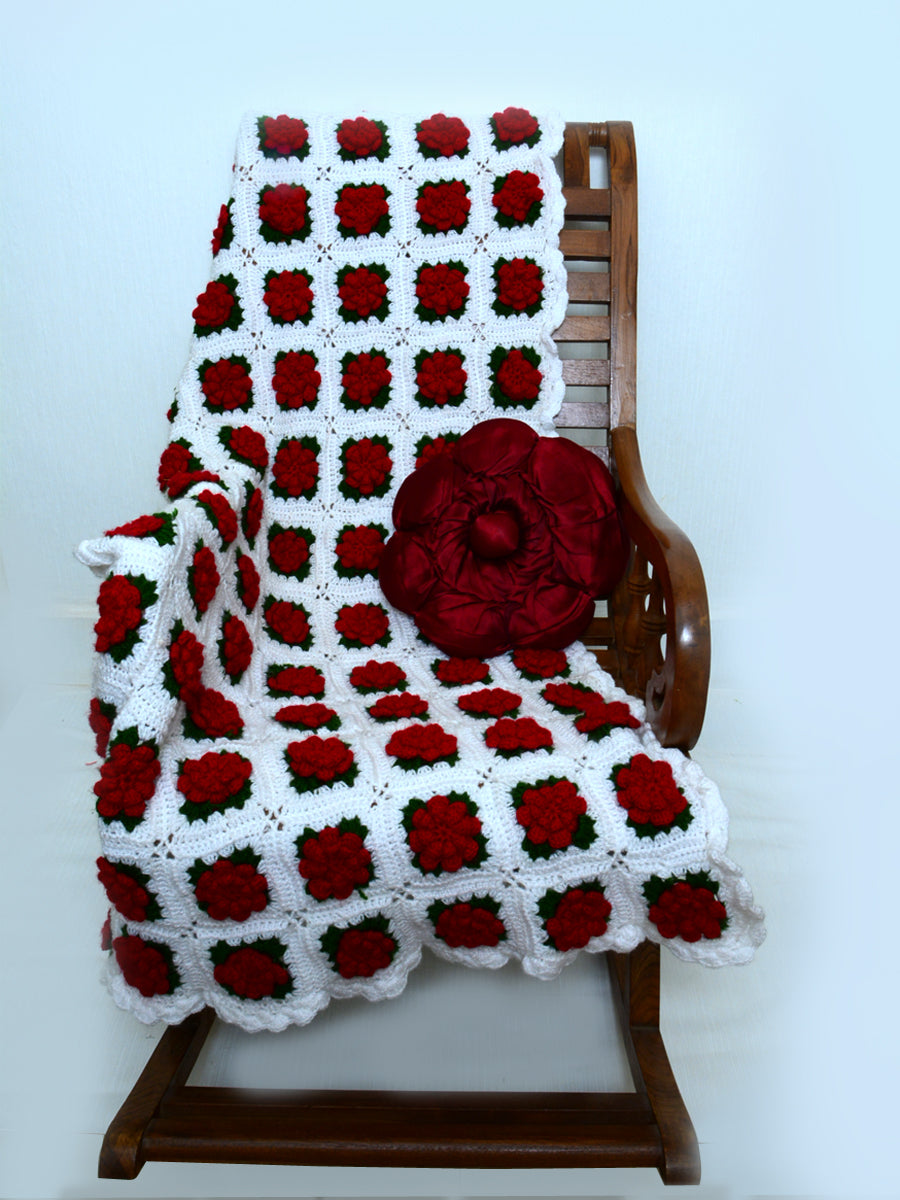 Hand Knitted Woollen Throws