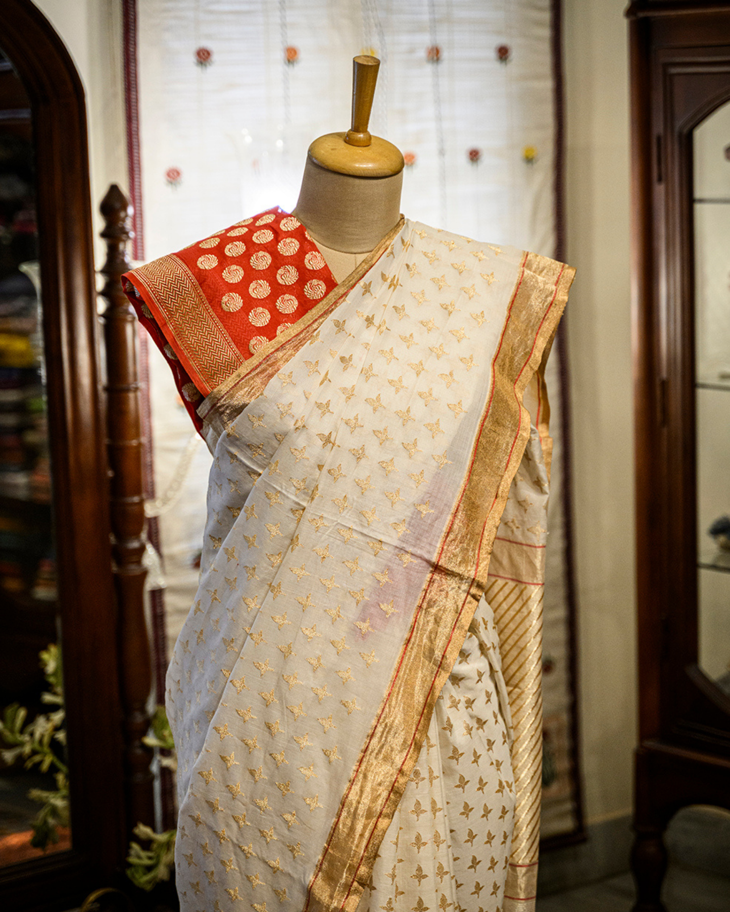 C Assam Handloom Silk Saree (Fabriqué sur commande)