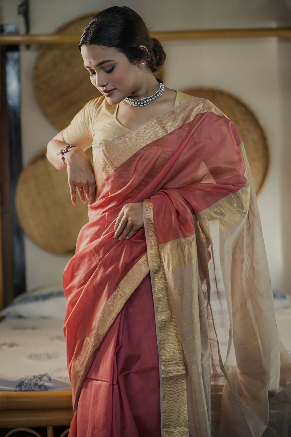 Maheshwari Cotton-Silk Saree