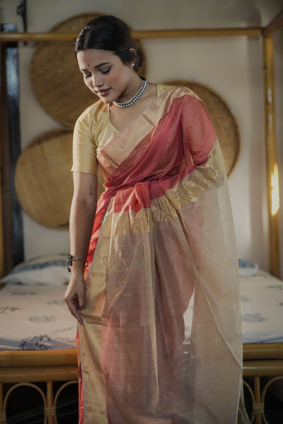 Maheshwari Cotton-Silk Saree