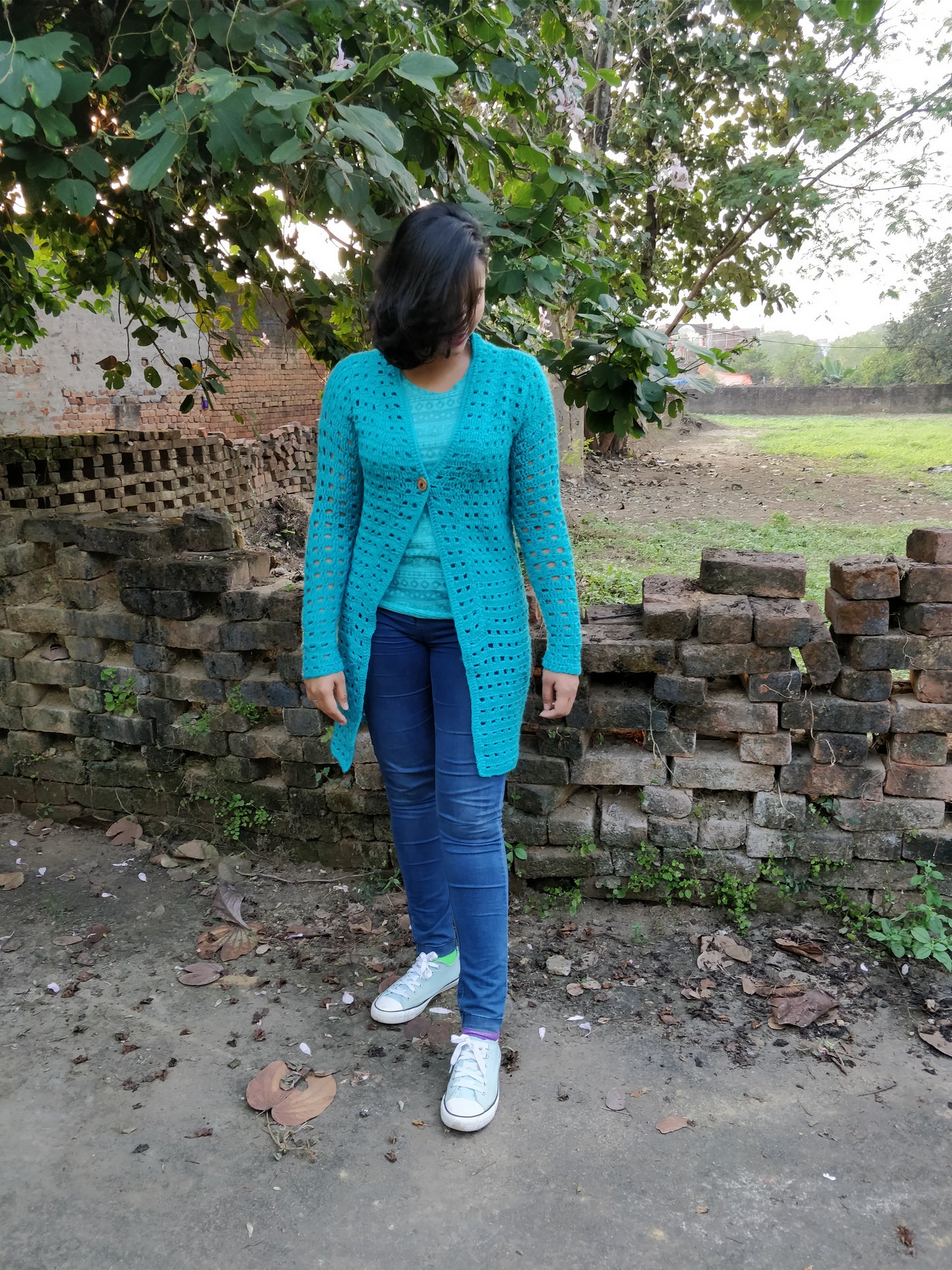 Hand Knitted Woollen Cardigan