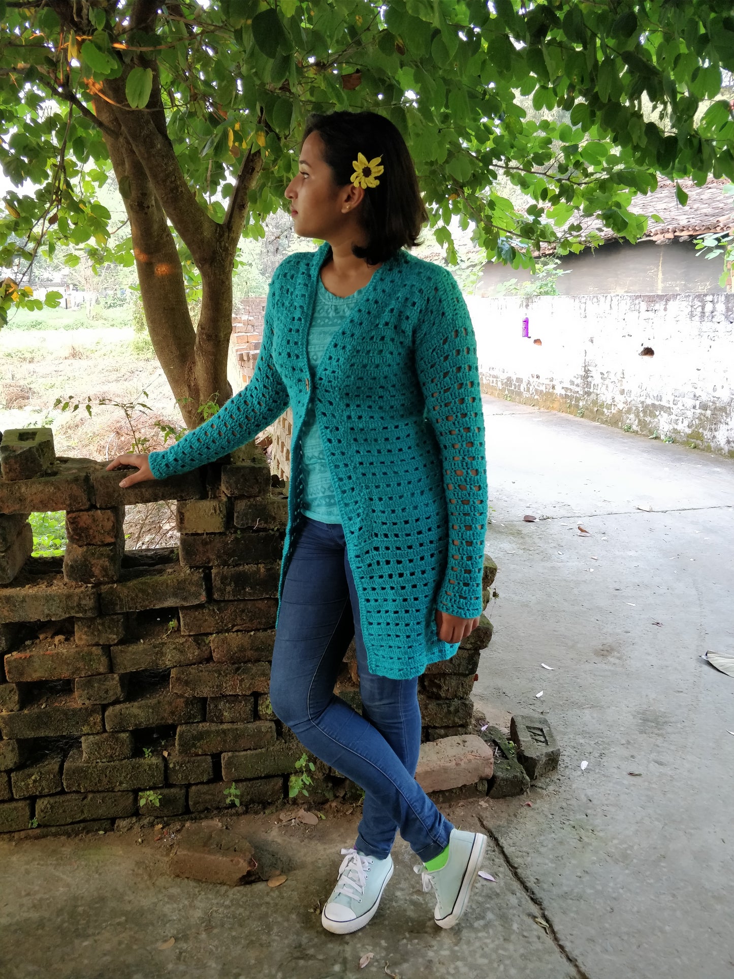 Hand Knitted Woollen Cardigan