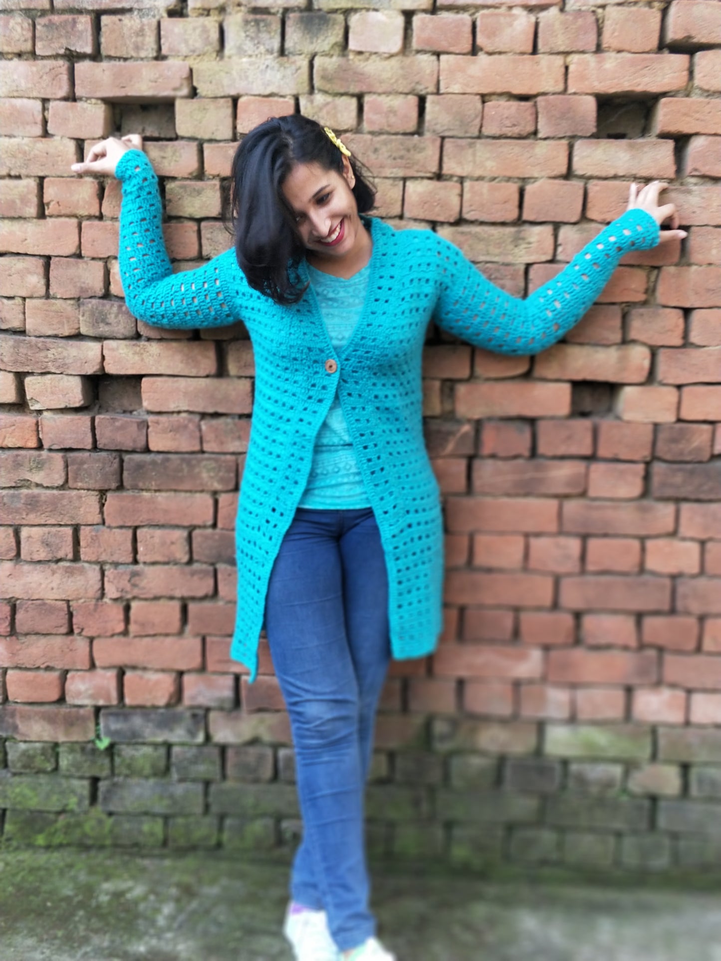 Hand Knitted Woollen Cardigan