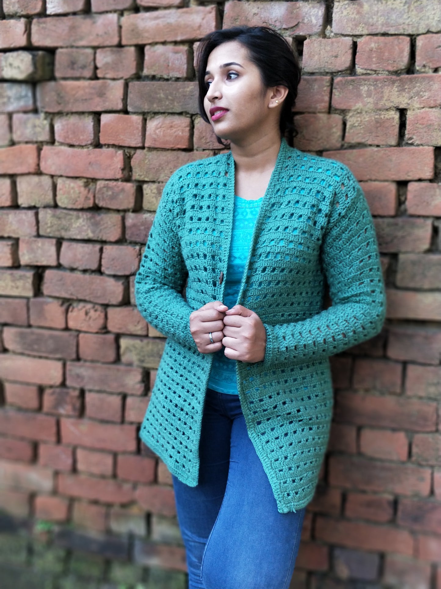 Hand Knitted Woollen Cardigan