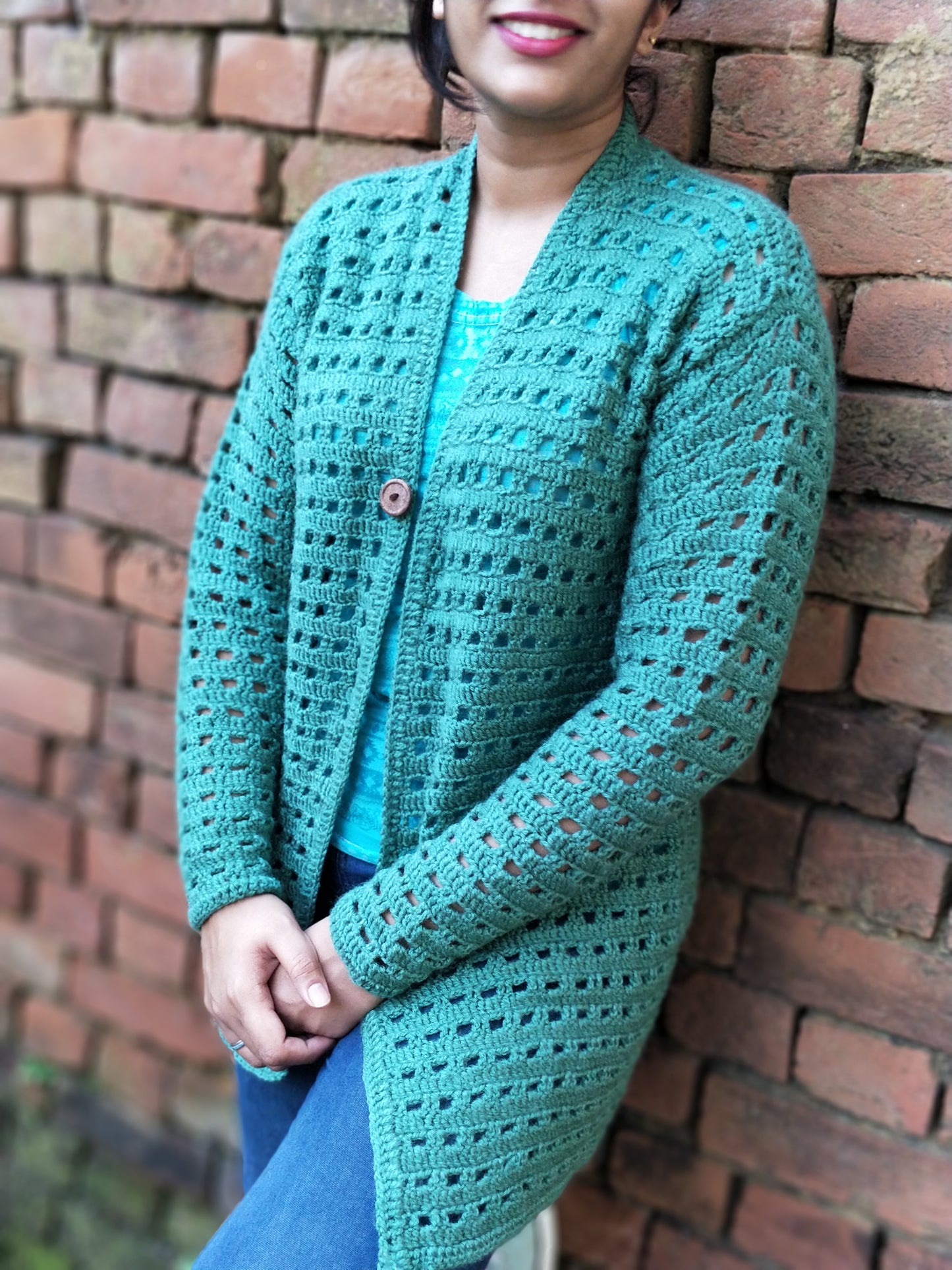 Hand Knitted Woollen Cardigan